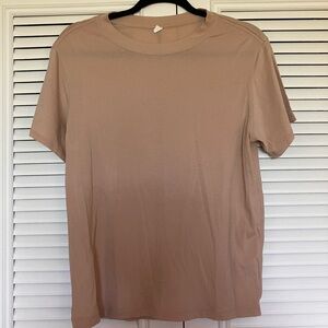 Lululemon Athletica Tan Short Sleeve Tee